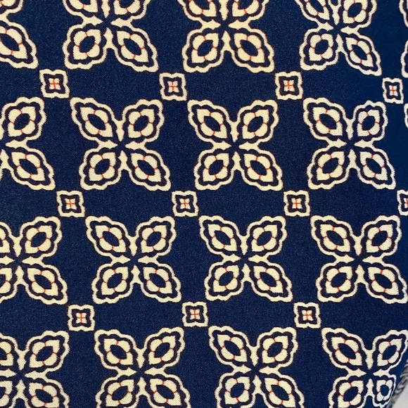 J. Crew Blue & White Geometric Top - Picture 3 of 8